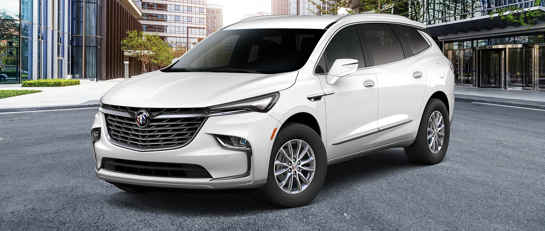 White Buick SUV