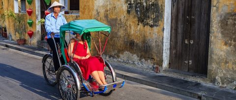 Woman in a cyclo