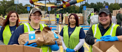 Group of GMF employees volunteering at Salvation Army