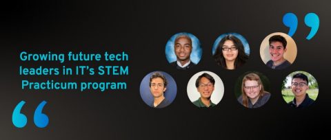 IT STEM Praticum program students