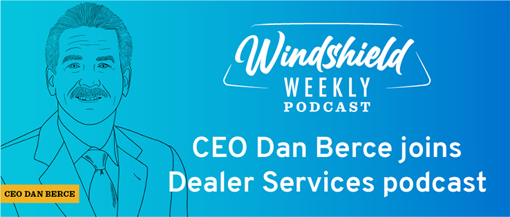Podcast banner with illustration of Dan Berce